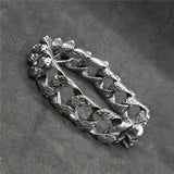 21.5cm Stainless Steel Money Bracelet - Party Style Men's Bracelet