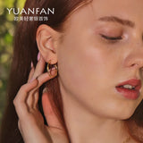18K Yellow Plated Geometric Roped Twisted Big Circle Hoop Earrings