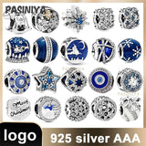 925 Sterling Silver Charm Bracelet for Women DIY Stone Jewelry Making