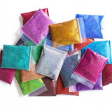 21 Bags Laser Holographic Glitter Resin Filling Slime Pigment Nail Art