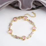 Plated St. Jude Crystal Adjustable Bracelet Charm for Women