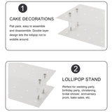 21 Hole Acrylic Cake Lollipop Clear Display Stand Holder Base Shelf