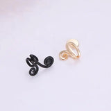 Punk Personality Sun Wukong Clip Earring Flower Shape Geometric Earring