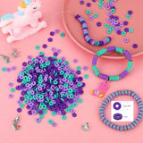 DIY Clay Beads Kit Mermaid 3 Beads Bracelet Necklace Earrings Conch Accessories