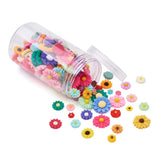 210Pcs Resin Daisy Flower Flatback Cabochons DIY Craft Embellishment