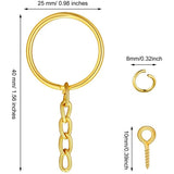 210 Split Key Rings Bulk 25mm DIY Crafts Jewelry