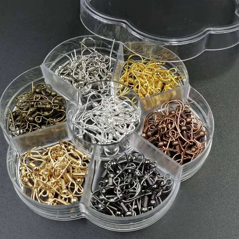 210pcs Mixed Color Earring Hooks DIY Jewelry Findings