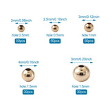 210pcs Golden Plated Brass Spacer Beads DIY Jewelry Making Accessories