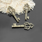 20PCS Key Charms Pendants Jewelry Making Supplies Diy Findings Accessories