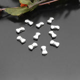 100PCS 10x5MM Antique Silver Bow Spacer Beads Jewelry Making Supplies