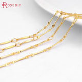 2m 2-2.5MM Copper Rod Link Chains Necklace Chains DIY Jewelry Findings