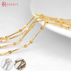 2m 2-2.5MM Copper Rod Link Chains Necklace Chains DIY Jewelry Findings