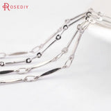 2m 2-2.5MM Copper Rod Link Chains Necklace Chains DIY Jewelry Findings