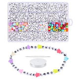 2150Pcs Acrylic Letter Beads for DIY Bracelet Jewelry Making