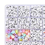Large Hole Beads for DIY Jewelry Making - Letter Beads in Vibrant Colors