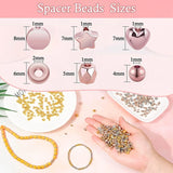 2160-Piece Mixed Spacer Beads Set for Bracelet Making