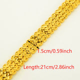 21CM,15MM Vacuum & Copper Bracelet, Wide Bangle Ethiopian/Arab