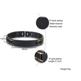 Men's Matte Finished Stainless Steel Bracelet