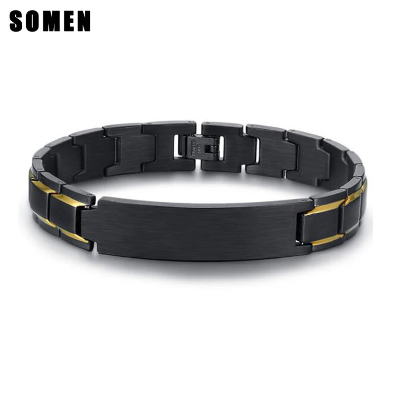 Men's Matte Finished Stainless Steel Bracelet