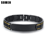 Men's Matte Finished Stainless Steel Bracelet