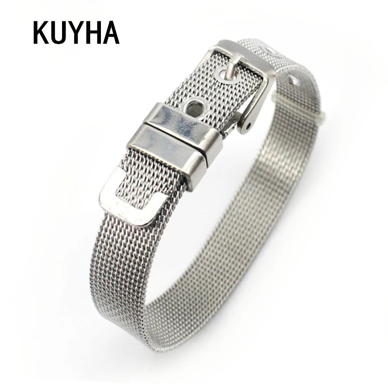 Stylish Stainless Steel Charm Bracelet for Women