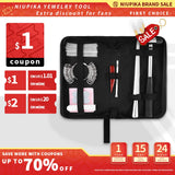 21PCS Jewelry Tool Set with Ring Measuring Rod & Polishing Tool