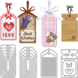21Pcs Bookmarks Frames Cutting Dies Metal Stamp Border Embossing Stencils DIY