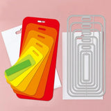 21Pcs Bookmarks Frames Cutting Dies Metal Stamp Border Embossing Stencils DIY