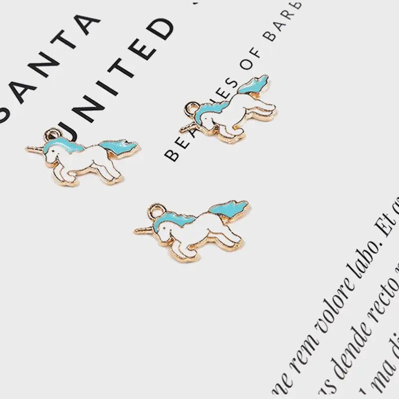 Unicorn Glazing Colorful Earring Necklace Pendants