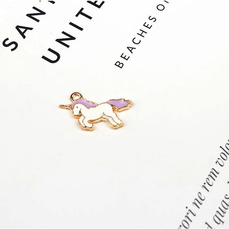 Unicorn Glazing Colorful Earring Necklace Pendants