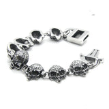 Skeleton Bracelet Stainless Steel Biker Bracelet