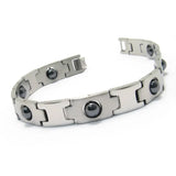 Stainless Steel Magnet Bracelet Charm Unisex Handsome Bracelet