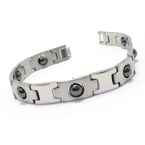Stainless Steel Magnet Bracelet Charm Unisex Handsome Bracelet