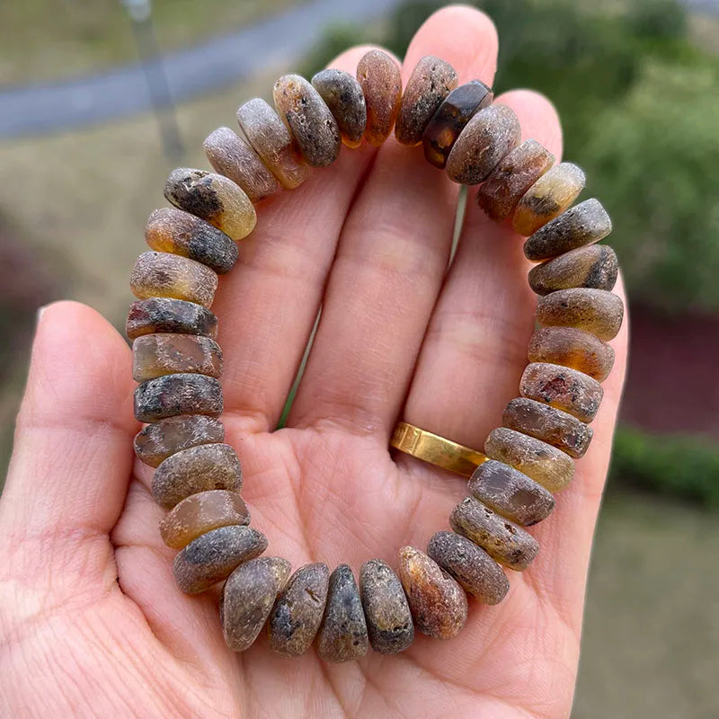 Cherry Amber Bracelet 100% Natural Stones Unisex Jewelry