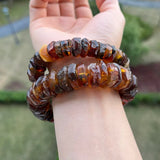 Cherry Amber Bracelet 100% Natural Stones Unisex Jewelry