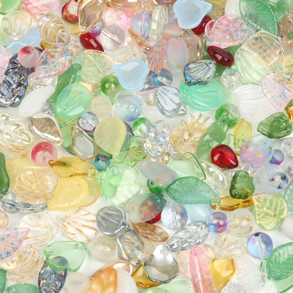 21g Mixed Colors Lampwork Glass Beads for DIY Bracelet Making