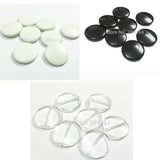 Acrylic Flat Coin Disc Beads for Kids Jewelry - Transparent/Solid - Shipment