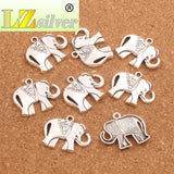 21pcs MIC Zinc Alloy Elephant Charms Pendants DIY Jewelry L1396