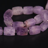 Amethysts Quartz Nugget Cube Pendant Beads