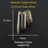 21x14mm CZ Zircon DIY Jewelry Bead Charm Pendant