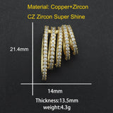 21x14mm CZ Zircon DIY Jewelry Bead Charm Pendant