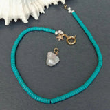 Baroque Pearl Turquoise Choker Necklace
