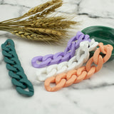 Acrylic Twisted Chains Link Buckle Chain Beads for DIY Jewelry Making