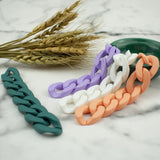 Acrylic Twisted Chains Link Buckle Chain Beads for DIY Jewelry Making