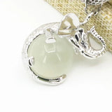 Opal Cat Eye Elephant Stone Pendant Jewelry Charms