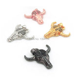Micro Pave CZ Ox-head Necklace Charm