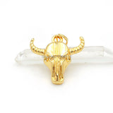 Ox-head Charm 22x22x5mm for Necklaces Jewelry