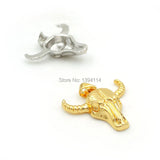 Ox-head Charm 22x22x5mm for Necklaces Jewelry