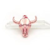 Ox-head Charm 22x22x5mm for Necklaces Jewelry