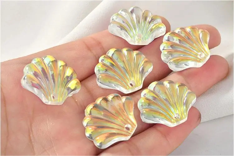 Resin Shell Shape Charms for Jewelry Making - 50pcs/lot